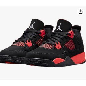 NWOB Boys Nike Jordan Varsity Retro High BQ7669-016 Black Red Suede Sneaker 3Y